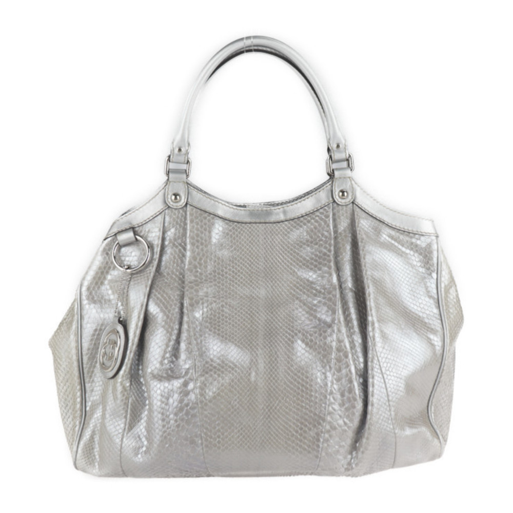 Gucci Sookie Tote Bag Python Silver - image 1